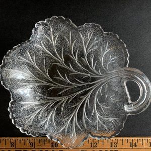 Vintage Indiana Glass Co., Pebble, Cabbage Leaf Bowl